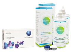 Biofinity CooperVision (6 lentillas) + 2 x Solunate Multi-Purpose 400 ml con estuche