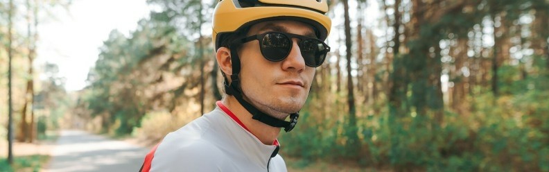 Gafas Ciclismo Hombre Mujer Protección Uv Poc + 4 Lentes Blanco+Azul