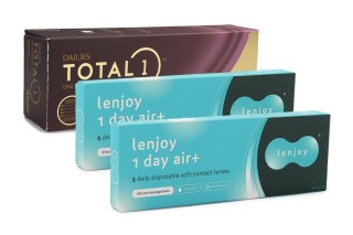 DAILIES Total 1 (30 lentillas) + Lenjoy 1 Day Air+ (10 lentillas)