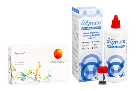 Proclear Compatibles Sphere CooperVision (6 lentillas) + Oxynate Peroxide 380 ml con estuche